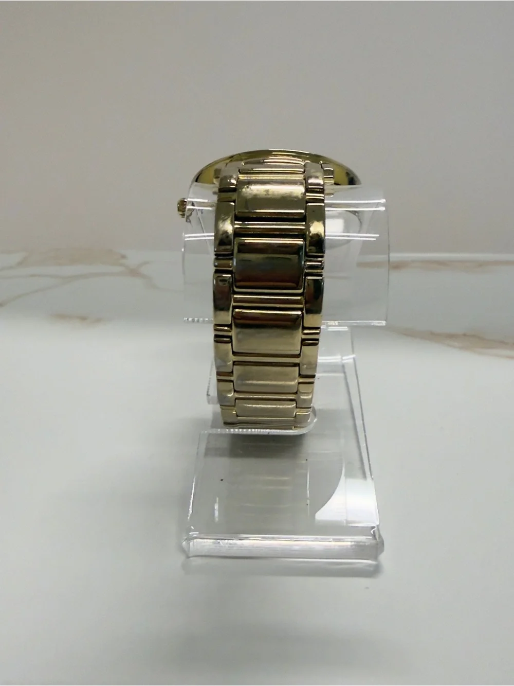 Kate Spade Gramercy Grand Gold Bracelet Watch White Dial